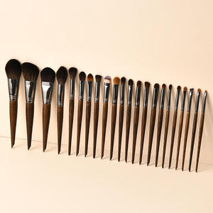 Ensemble de 30 pinceaux de maquillage en poils de chèvre noirs, logo personnalisé, pinceau pour le correcteur et la poudre, marque privée, kit professionnel - Product Image 2