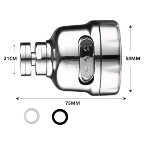 Aireador de Grifo de Cocina Giratorio de 360 Grados, Rociador Ajustable de Modo Dual, Filtro Difusor, Boquilla Ahorradora de Agua, Conector de Grifo de Baño - Product Image 6