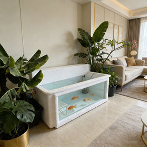 บ่อเลี้ยงปลาขนาดใหญ่กลางแจ้งแบบกำหนดเองสำหรับขายส่ง ทำจากไฟเบอร์กลาส FRP สำหรับเพาะพันธุ์ปลาคาร์ฟ บ่อเลี้ยงปลา ฟาร์มปลา - Product Image 3