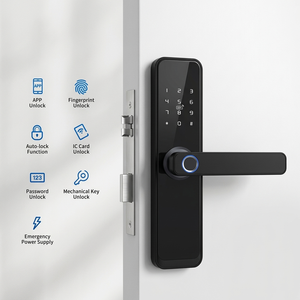 Serrure de porte en bois Kasman SOURCE PRICE, serrure de porte intelligente électronique intérieure, serrure de porte numérique Tuya WiFi, serrure de porte à empreintes digitales, serrure de porte sans clé - Product Image 2