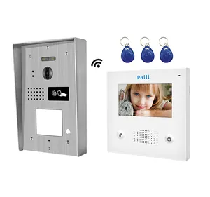 Mở khóa cửa của bạn bằng điện thoại thông minh wifi có dây căn hộ video chuông cửa hệ thống intercom Door Access Control Reader