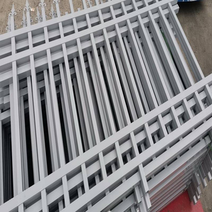 Metal Güvenlik Ferforje Çit Panelleri Konut Çelik Çerçeveli Palisad Çitler Bahçe İçin - Product Image 6