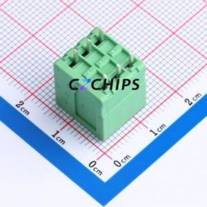 JL271V-35003G01 Spring Terminal Block Through hole Component (THT),P=3.5mm Connector 1x3P 3.5mm Green Through Hole - Product Image 2