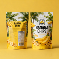 Sachets Doypack Personnalisés en Aluminium Alimentaire Imprimé pour Chips de Pommes de Terre, Bananes et Plantains, Emballage Plastique