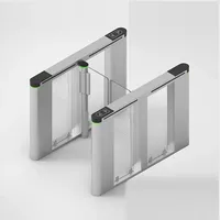 Puertas de acceso peatonal para edificios de oficinas y supermercados, soporte de reconocimiento facial y torniquete de reconocimiento de código QR