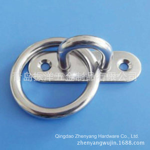 Anneau de levage en acier inoxydable pour la fabrication marine, avec base carrée et boucle circulaire - Product Image 3
