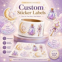 Impresión Personalizada de Pegatinas de Dibujos Animados, Calcomanías de Vinilo Troqueladas, Etiquetas Impermeables de Forma Irregular para Embalaje de Productos