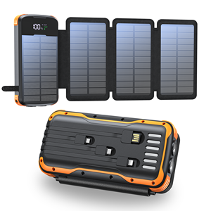 2025 meilleurs produits de vente 4 panneau de cellules solaires grande capacité 20000mAh Portable étanche <span class=keywords><strong>pour</strong></span> <span class=keywords><strong>Iphone</strong></span> <span class=keywords><strong>chargeur</strong></span> <span class=keywords><strong>solaire</strong></span> Powerbank - Product Image 3