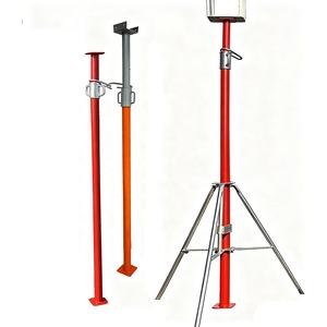 調整可能なヘビーデューティースチール製足場支柱、デッキ用亜鉛メッキ、建築用、4インチステンレス鋼シャフトと支柱 - Product Image 6