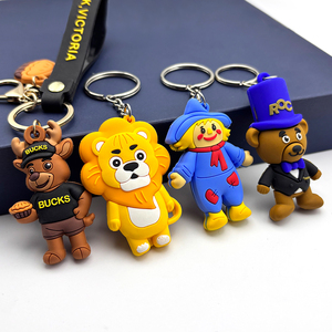 Porte-clés en caoutchouc de dessin animé, <span class=keywords><strong>logo</strong></span> 3D, doux, mignon, anime, fruit, PVC, fabrication personnalisée, cadeau promotionnel, porte-clés 3D - Product Image 3