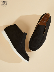 EG8305 Stivali da Uomo All'Ingrosso <span class=keywords><strong>Senza</strong></span> <span class=keywords><strong>Lacci</strong></span> Slip-on Chukka Boots Morbidi Casual Comodi con Suola Bianca Disponibili in Diversi Colori - Product Image 4