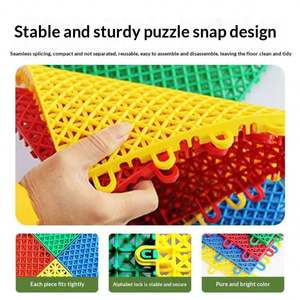 Suelo Suspendido para Interiores/Exteriores para Jardín de Infantes, Cancha de Baloncesto, Baño, Ducha, Tapete Antideslizante Encastrable Elevado 3G - Product Image 2