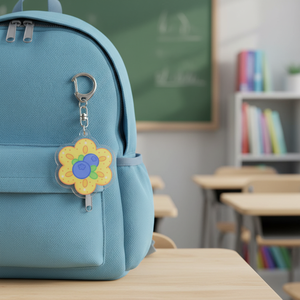 Creative Cute Fruit Flower Cartoon Acrylic Keychain Lightweight Plastic Pendant for Student Bag Accessories Custom