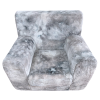 Meubles de salon fauteuil moderne canapé en mousse paresseux souple sac de canapé en mousse imprimé léopard