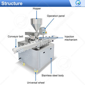 महासागर इलेक्ट्रिक क्रीम केक भरने इंजेक्टर मशीन क्रोसेंट डोनट जाम फिलर - Product Image 2