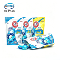 Sachet Doypack en LDPE laminé, impression héliogravure, fermeture éclair, antistatique, personnalisable pour l'emballage de lessive en poudre, logo sur mesure
