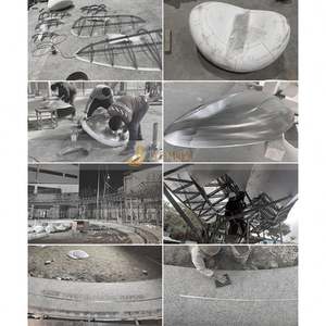 Esculturas Art Deco de Acero Inoxidable Pulido ANW7893 - Decoración Elegante para Proyectos de Diseño de Interiores, Hecho en China, Regalo de Aniversario - Product Image 2