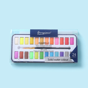 Bview Art 12 couleurs 24 couleurs 36 couleurs ensemble de peinture <span class=keywords><strong>aquarelle</strong></span> solide débutants fournitures d'art de l'école primaire - Product Image 5