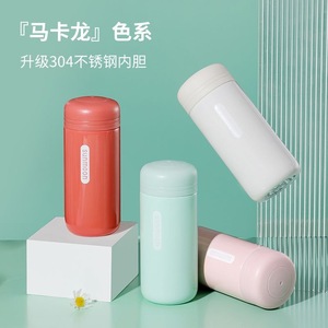 Summoon Stainless Steel <b>Thermos</b> Cup 304 Inner Lining Portable Mini Water <b>Bottle</b> For School Students - Product Image 1