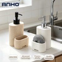 Distributeur de savon multifonctionnel écologique blanc givré avec bouteille rechargeable pour hôtel et usage domestique