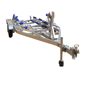 Remolques para Barcos de Servicio Pesado de 4500 kg con 3 Ejes, Remolques de Acero y Goma con Mecanismo Mecánico, Aptos para Barcos de 8.5 m - Product Image 2