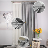 Rideaux brodés colorés pour salon, design hôtelier, économiques, avec cantonnières, occultants, 100% coton, certifiés OEKO-TEX, luxe