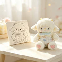 Jouets en peluche personnalisés en coton PP doux, figurines de moutons, poupées de confort, cadeaux pour enfants.