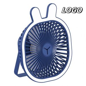 X418 Is-d510 Led Lighting Small <b>Table</b> Fan Electric Rechargeable Fan for Office Household - Product Image 1
