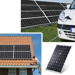 Panneaux solaires monocristallins semi-flexibles ALECTER APH-P136 20W 18V, pliables, étanches IP65, efficacité 21,5%, chargeur USB 12V - Product Image 4