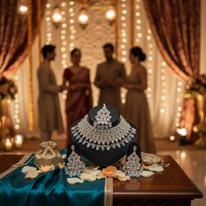 Collection Tendance de Grossistes : Parure de Collier Kundan et Perles Plaqué Or de Haute Qualité, Dernier Cri, Style Ethnique, Idéale pour les Fêtes - Product Image 3