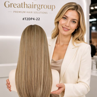 Perruques de salon haut de gamme 100 % cheveux humains vierges, pré-épilées, blondes avec mèches, en dentelle transparente HD