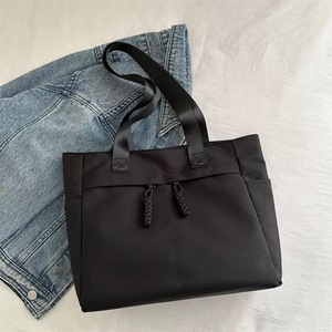 Bolso de Hombro Japonés de Gran Capacidad para Mujer, Bolso Tote Casual de Moda para el Hombro, <span class=keywords><strong>Bolsos</strong></span> de Lona con Cremallera para la Universidad - Product Image 3
