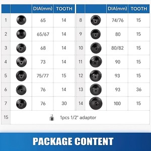 LARIX 15PCS Ölfilter schlüssels atz mit 3/8 "Antriebs adapter für die Wartung der Autore paratur - Product Image 6