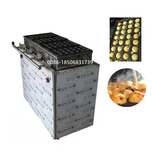Automatic rotation bakery equipment gas fish grill griddle commercial takoyaki machine with high quality for sale