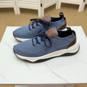 2026 Baskets de luxe haut de gamme pour hommes, style rétro, légères, à lacets, respirantes, motif géométrique, noires, pour le voyage - Product Image 3