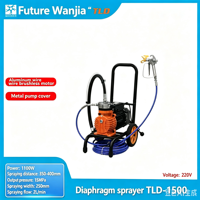 Pulvérisateur de peinture sans air à diaphragme sans balais TLD 1500 1100W 220V pour usage domestique, peinture murale au latex et travaux de construction