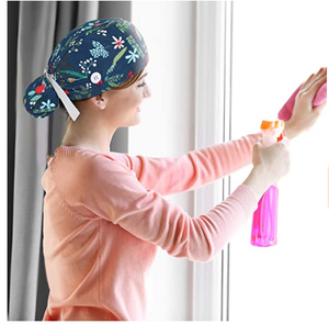 Vendita calda tinta unita 100% Cappello ricamato in cotone per lunghi capelli corti Vets infermiere medico tappi per Scrub chirurgico con papillon - Product Image 3