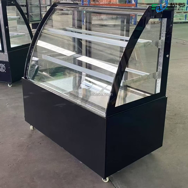 Commercial 1.8m Cake Display Refrigerator Glass showcase Bakery Pastry Display Fridge