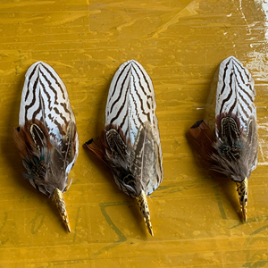 Tùy chỉnh gà lôi mũ lông TRIM ve áo hat Pin cho DIY Craft người đàn ông cao bồi Fedora Hat trang phục vật làm tóc phụ kiện - Product Image 1