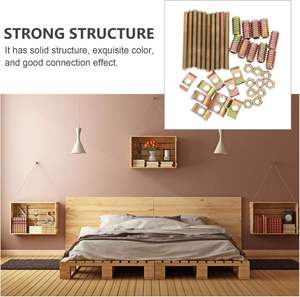 Kit de tornillos y tuercas de acero M6 con espigas de madera, accesorios completos para la producción de marcos de cama de madera DIY - Product Image 6