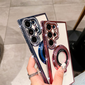 Lấp lánh kim cương khung từ mềm Gel TPU điện thoại trường hợp đối với Samsung Galaxy S25 S24 cộng với S24 siêu S23 bảo vệ Bìa - Product Image 4