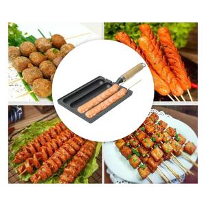 Toda la estufa Rectángulo Salchicha Asar a la parrilla Pan y Corn Dog Grill Pan para el desayuno Hornear para cocinas caseras - Product Image 2