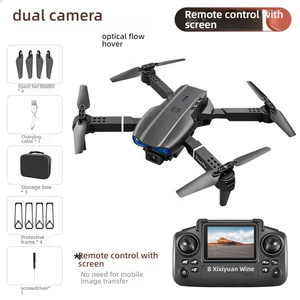 (Nuovo) <span class=keywords><strong>Drone</strong></span> <span class=keywords><strong>Quadricottero</strong></span> RC E88 con Controllo da Schermo, Pieghevole in Plastica, Doppia Fotocamera 4K UHD, GPS, 5G WIFI FPV, Motore Brushless, 2KM, 28 Minuti di Autonomia - Product Image 1