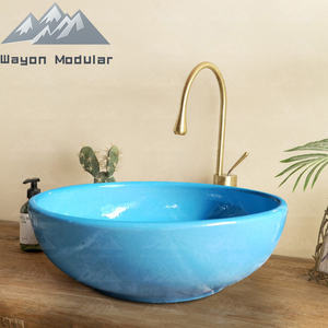 Lavabo en porcelaine au design brillant et élégant de Wayon adapté aux espaces modernes Évier en céramique précis - Product Image 3