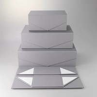 Grand emballage personnalisé de luxe de qualité supérieure en carton Boîte d'emballage magnétique de produits exclusifs à capuche pour chaussures vêtements avec logo