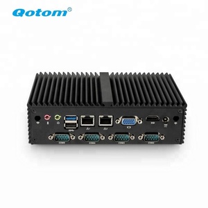 คอมพิวเตอร์ขนาดเล็ก Q190X-S04 Qotom Q190X ฮาร์ดแวร์ J1900 พอร์ตแลนคู่ OEM มินิพีซี พร้อมพอร์ต Serial และ Parallel - Product Image 3