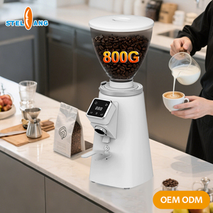 Touch Screen <b>Control</b> 64mm Burr 11 Speed Adjustable 800g Coffee Machine Gml1005 Single Dose - Product Image 4