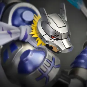 Figurine d'<span class=keywords><strong>action</strong></span> en PVC Mini Anime Digimon Adventure Wolfmon de 23 cm/9,1 pouces, nouvelle, échelle 1/60, fonction souffleur d'air, modèle de jouet <span class=keywords><strong>robot</strong></span> - Product Image 3