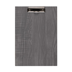 Portablocco in Metallo Grigio Effetto Legno Formato A4 per Uso Ufficio - Product Image 1
