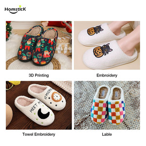 Bottes en <span class=keywords><strong>sherpa</strong></span> pour tout-petits avec pois et nœuds - Chaussons d'intérieur chauds antidérapants confortables pour l'hiver et l'automne, chaussures de maison pour bébés et enfants - Product Image 5